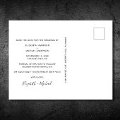 Elegant Gown Tuxedo Waterverf Aankondigingskaart