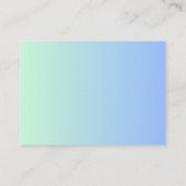 Elegant Gradient Birthday Card with Fern Leaf | Cu Informatiekaartje (Achterkant)