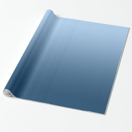 Elegant Gradient Blauw Cadeaupapier