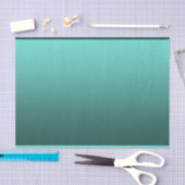 Elegant gradiënt Blauwgroen groen Tissuepapier (Craft)