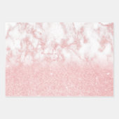 Elegant gradiënt glitter marmer inpakpapier vel (Voorkant)