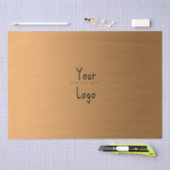 Elegant gradiënt Golden met Aangepaste Logo Tissuepapier (Craft)