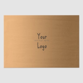 Elegant gradiënt Golden met Aangepaste Logo Tissuepapier