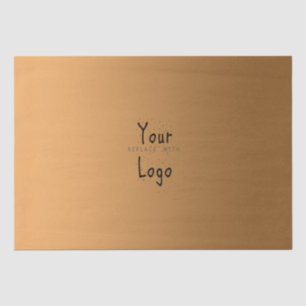 Elegant gradiënt Golden met Aangepaste Logo Tissuepapier
