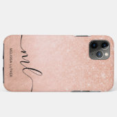 Elegant gradiënt koper roos goud glitter Case-Mate iPhone case (Achterkant (horizontaal))