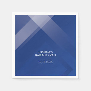 Elegant Gradient Monogram Bar Mitzvah Servet