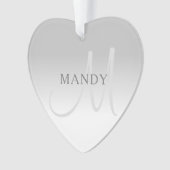 Elegant Gradiënt  Monogram Ornament (voorkant)