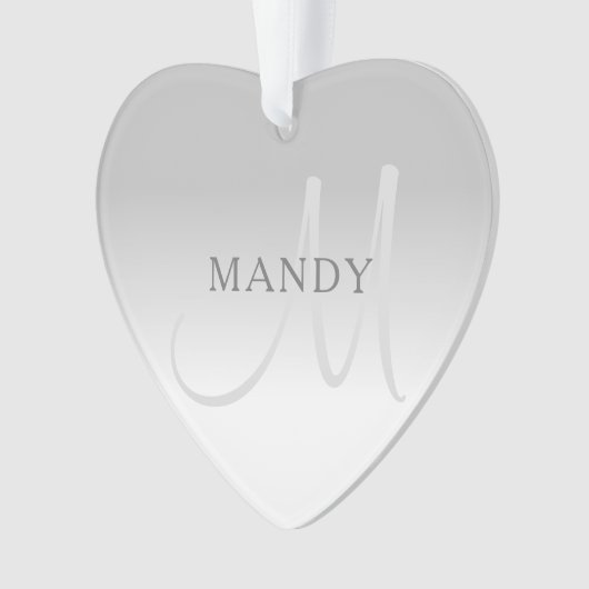 Elegant Gradiënt  Monogram Ornament (voorkant)