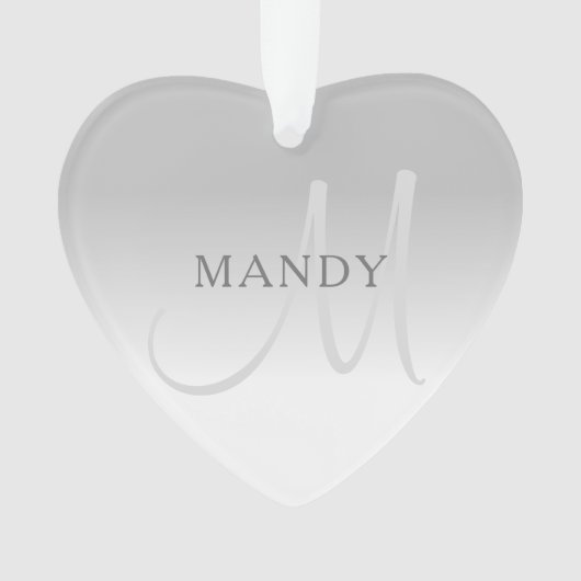 Elegant Gradiënt  Monogram Ornament (voorkant)