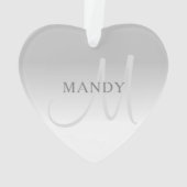 Elegant Gradiënt  Monogram Ornament (achterkant)