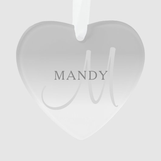 Elegant Gradiënt  Monogram Ornament (achterkant)