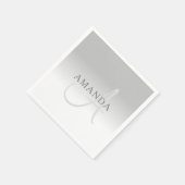 Elegant Gradiënt Monogram Servet (Hoek)