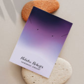 Elegant gradiënt Paarse juwelen oorscherm Visitekaartje