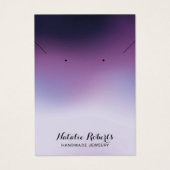 Elegant gradiënt Paarse juwelen oorscherm Visitekaartje (Voorkant)