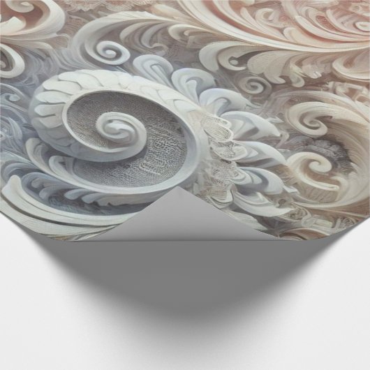 Elegant gradiënt pastelkantpatroon cadeaupapier (Hoek)