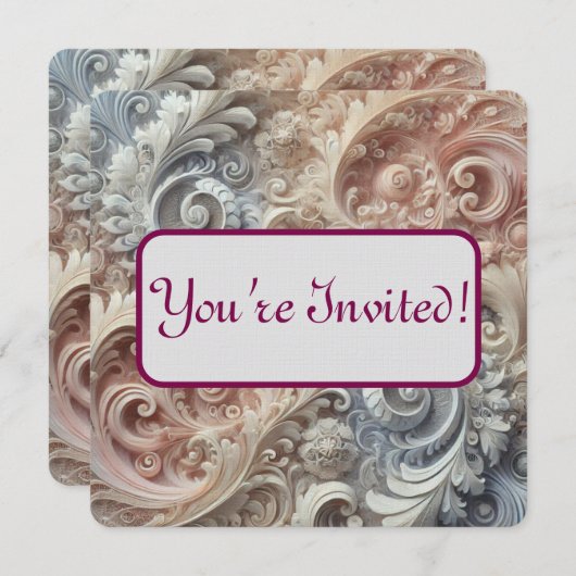 Elegant gradiënt pastelkantpatroon kaart (Voorkant / Achterkant)