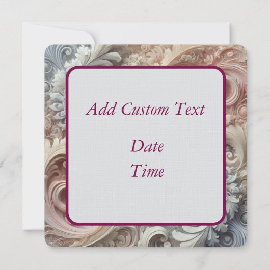 Elegant gradiënt pastelkantpatroon kaart (Achterkant)