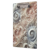 Elegant gradiënt pastelkantpatroon klembord (Links)