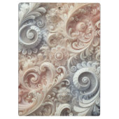 Elegant gradiënt pastelkantpatroon klembord (Achterkant)