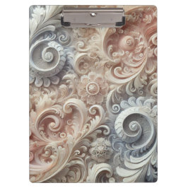 Elegant gradiënt pastelkantpatroon klembord