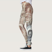 Elegant gradiënt pastelkantpatroon leggings (Links)
