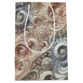 Elegant gradiënt pastelkantpatroon medium cadeauzakje (Voorkant)