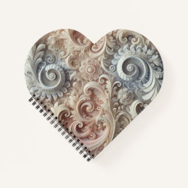 Elegant gradiënt pastelkantpatroon notitieboek