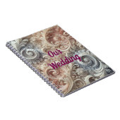 Elegant gradiënt pastelkantpatroon notitieboek (Rechterzijde)