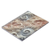 Elegant gradiënt pastelkantpatroon notitieboek (Linkerzijde)