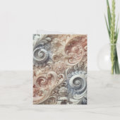 Elegant gradiënt pastelkantpatroon notitiekaartje (Achterkant)