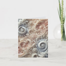 Elegant gradiënt pastelkantpatroon notitiekaartje