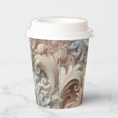 Elegant gradiënt pastelkantpatroon papieren bekers (Rechts)