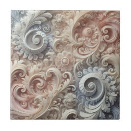 Elegant gradiënt pastelkantpatroon tegeltje