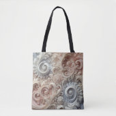 Elegant gradiënt pastelkantpatroon tote bag (Voorkant)