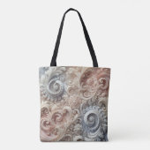 Elegant gradiënt pastelkantpatroon tote bag (Achterkant)