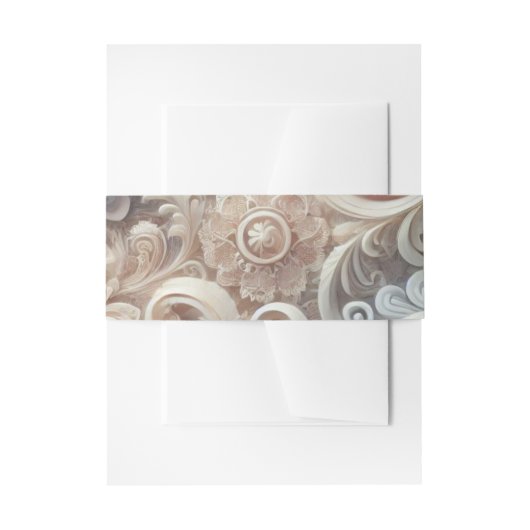 Elegant gradiënt pastelkantpatroon uitnodigingen wikkel (Voorkant Voorbeeld)