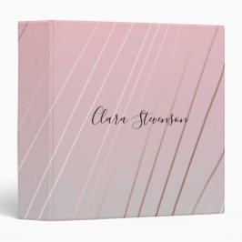 Elegant gradiënt roze grijs roos goud 1 1/2" multomap