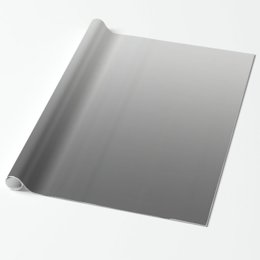 Elegant gradient Silver Cadeaupapier (Uitgerold)
