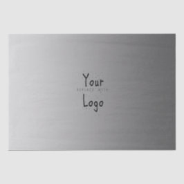 Elegant gradiënt Silver met Aangepaste Logo Tissuepapier