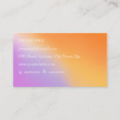 Elegant gradiënt visitekaartje (Achterkant)