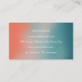 Elegant gradiënt visitekaartje (Achterkant)