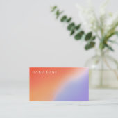 Elegant gradiënt visitekaartje (Staand voorkant)