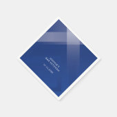 Elegant gradiëntmonogram bar mitswa servet (Hoek)