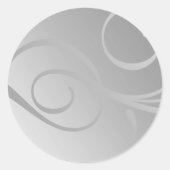 Elegant gradiëntwervelingen ronde sticker (Voorkant)