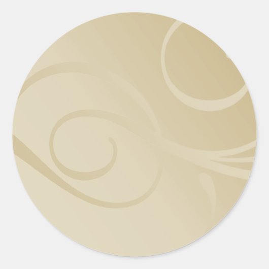 Elegant gradiëntwervelingen ronde sticker (Voorkant)