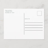 Elegant Graduation Announcement Black and Silver Briefkaart (Achterkant)