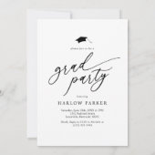 Elegant Graduation Announcement & Party Invite Kaart (Achterkant)