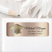 Elegant Graduation Cap Cooper Etiket (Insitu)