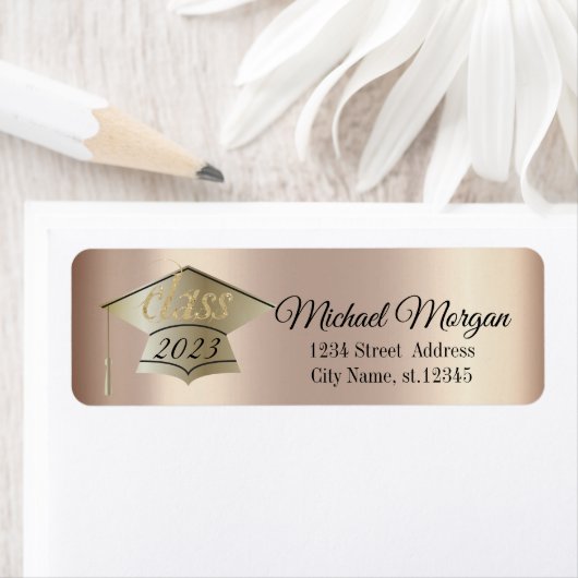 Elegant Graduation Cap Cooper Etiket (Insitu)