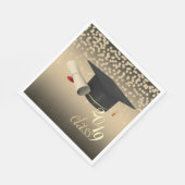 Elegant Graduation Cap, Gold Diamonds Klasse 2019 Servet (Hoek)